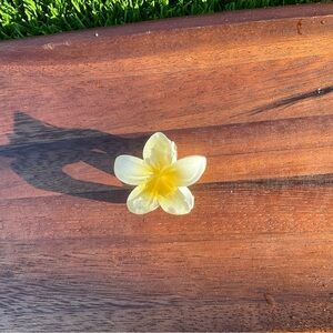 Yellow mini flower hairclip